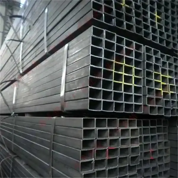 Galvanized Steel Rectangular Pipe Square Tube Hollow Steel Metal Tube Pipe Factory Customized Hot Dipped Hot Rolled Fence Post