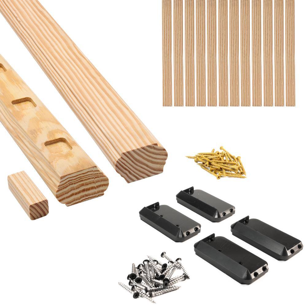 ProWood 6 ft. Southern Yellow Pine Routed Stair Rail Kit with SE Balusters 447306