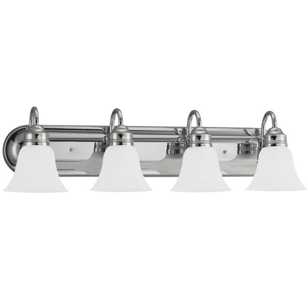 Sea Gull Lighting Gladstone 4 Light Chrome Wall Bath Fixture