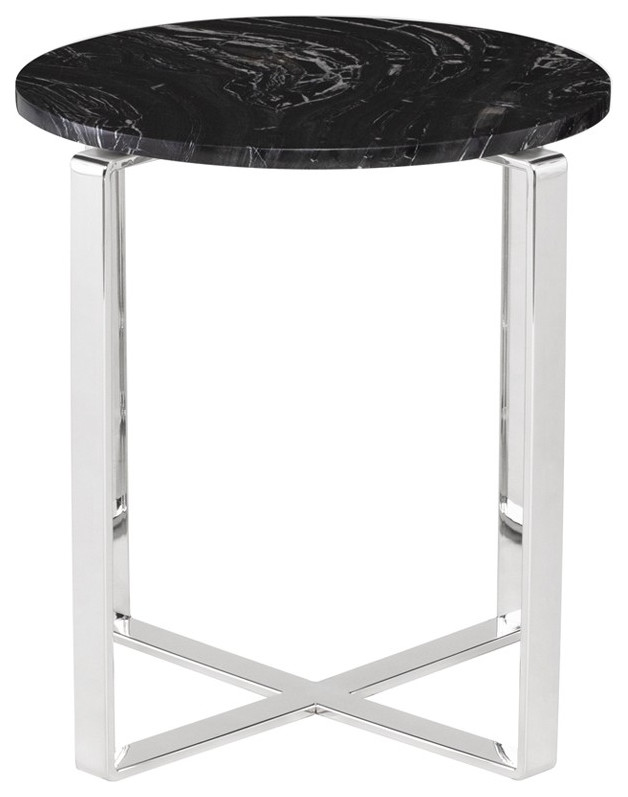 Rosa Side Table Marble   Contemporary   Side Tables And End Tables   by Advanced Interior Designs  Houzz