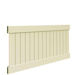 Veranda Linden 4 ft. H x 8 ft. W Sand Vinyl Privacy Fence Panel Kit 73014720