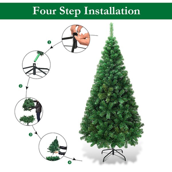 Artificial Christmas Tree with Solid Metal Stand