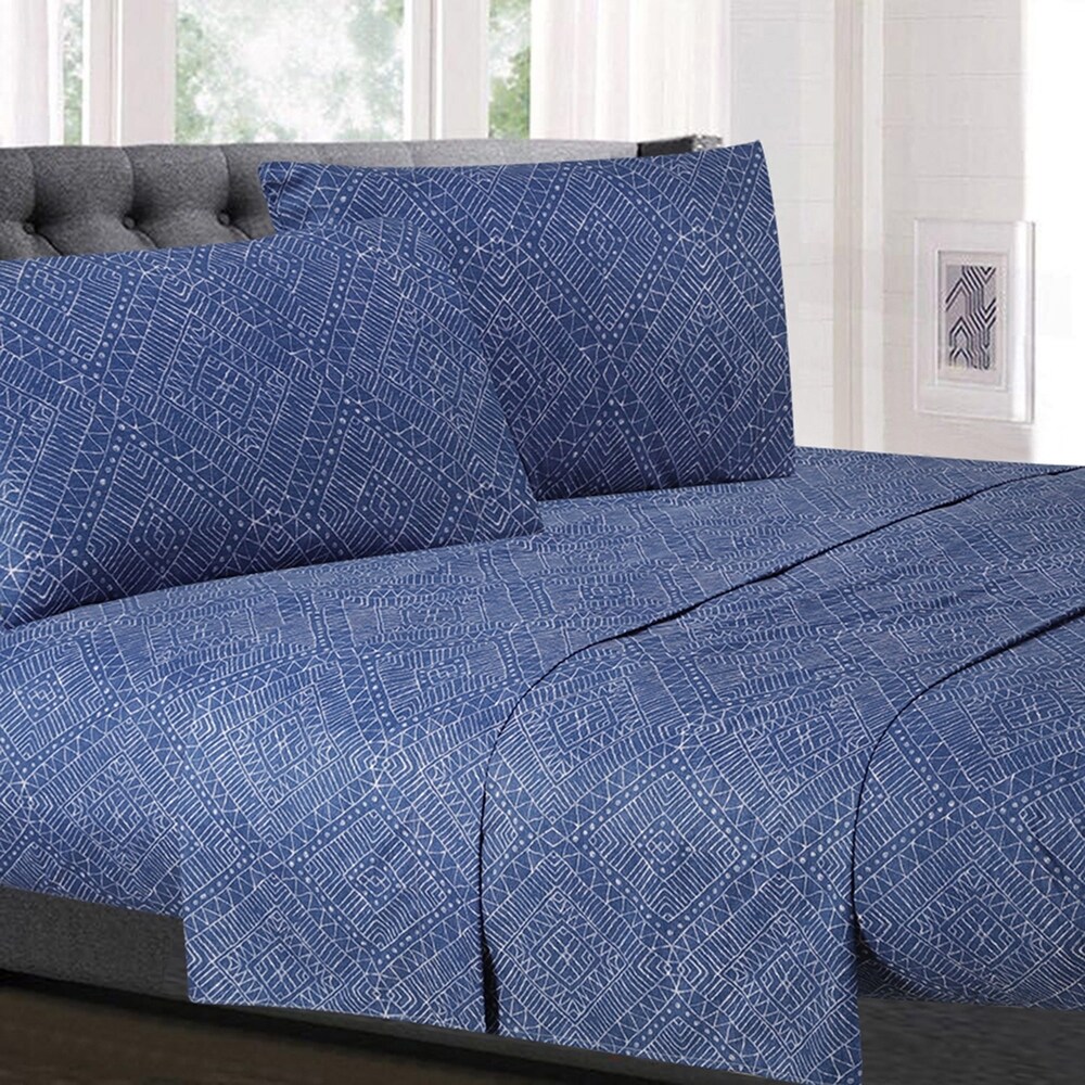 Parkview 4 Piece Patterned Deep Pocket Sheet Set
