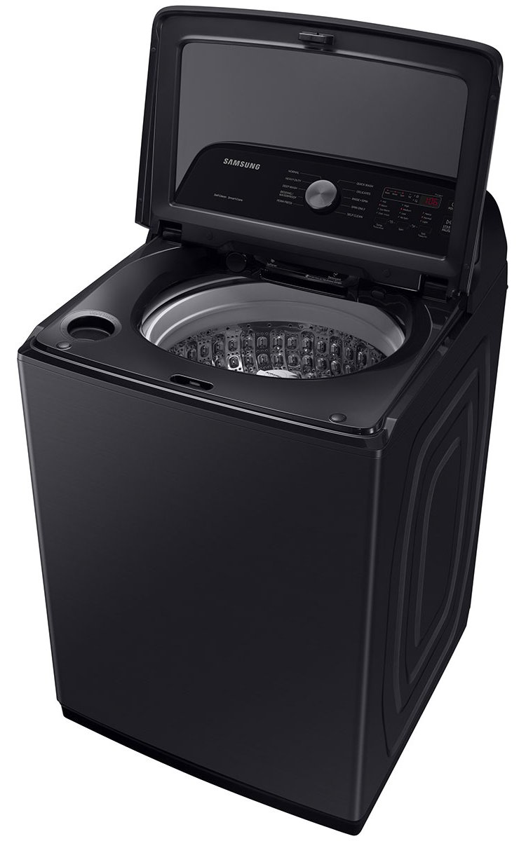  4.9 Cu. Ft. Brushed Black Large Capacity Top Load Washer With ActiveWave Agitator And Deep Fill