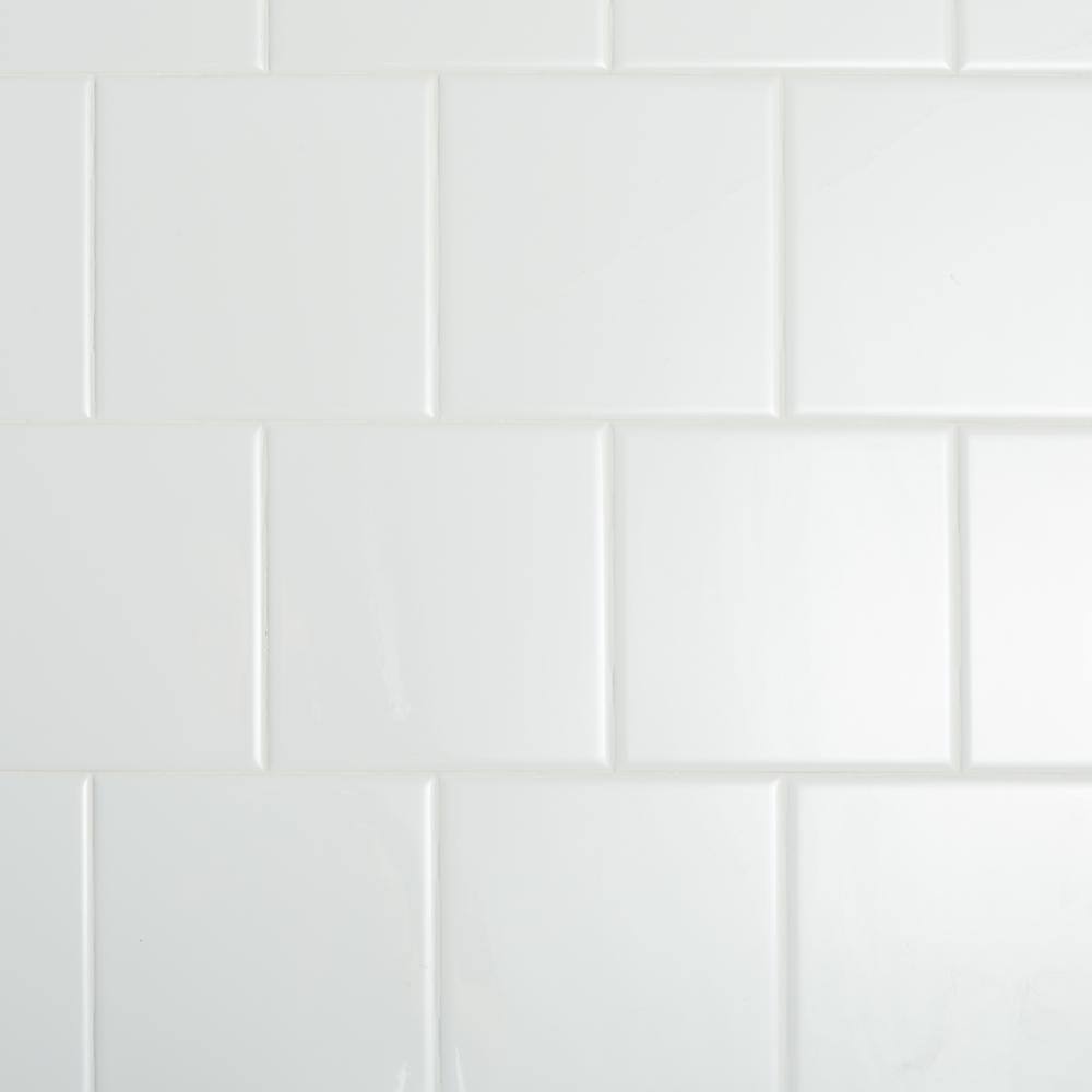 Daltile Restore Bright White 6 in. x 6 in. Ceramic Wall Tile (12.50 sq. ft.case) RE1566HD1P4