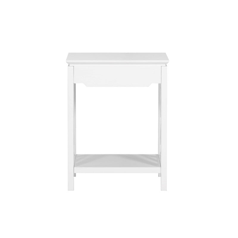 Comfort Pointe (Set of 2) Modern Night Stand in White