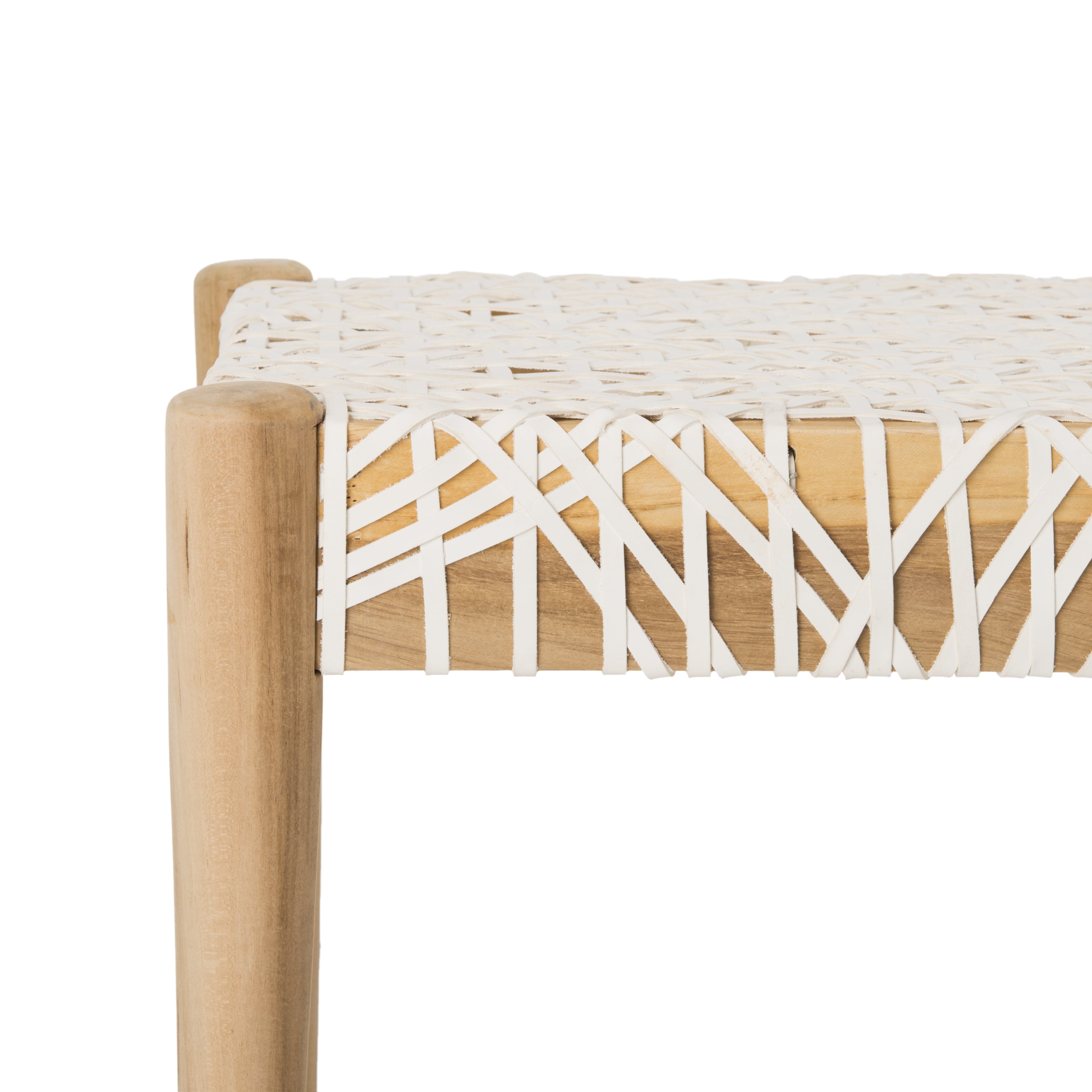 Safavieh Bandelier Leather Weave Indoor Bench