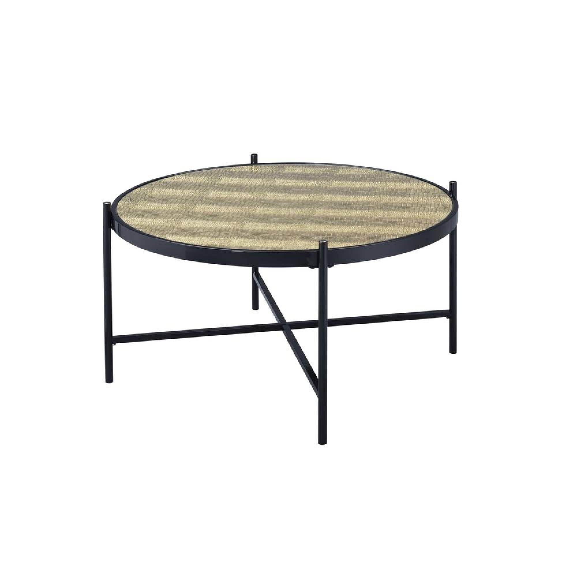 ACME Furniture Bage Ii Coffee Table in Black & Glass