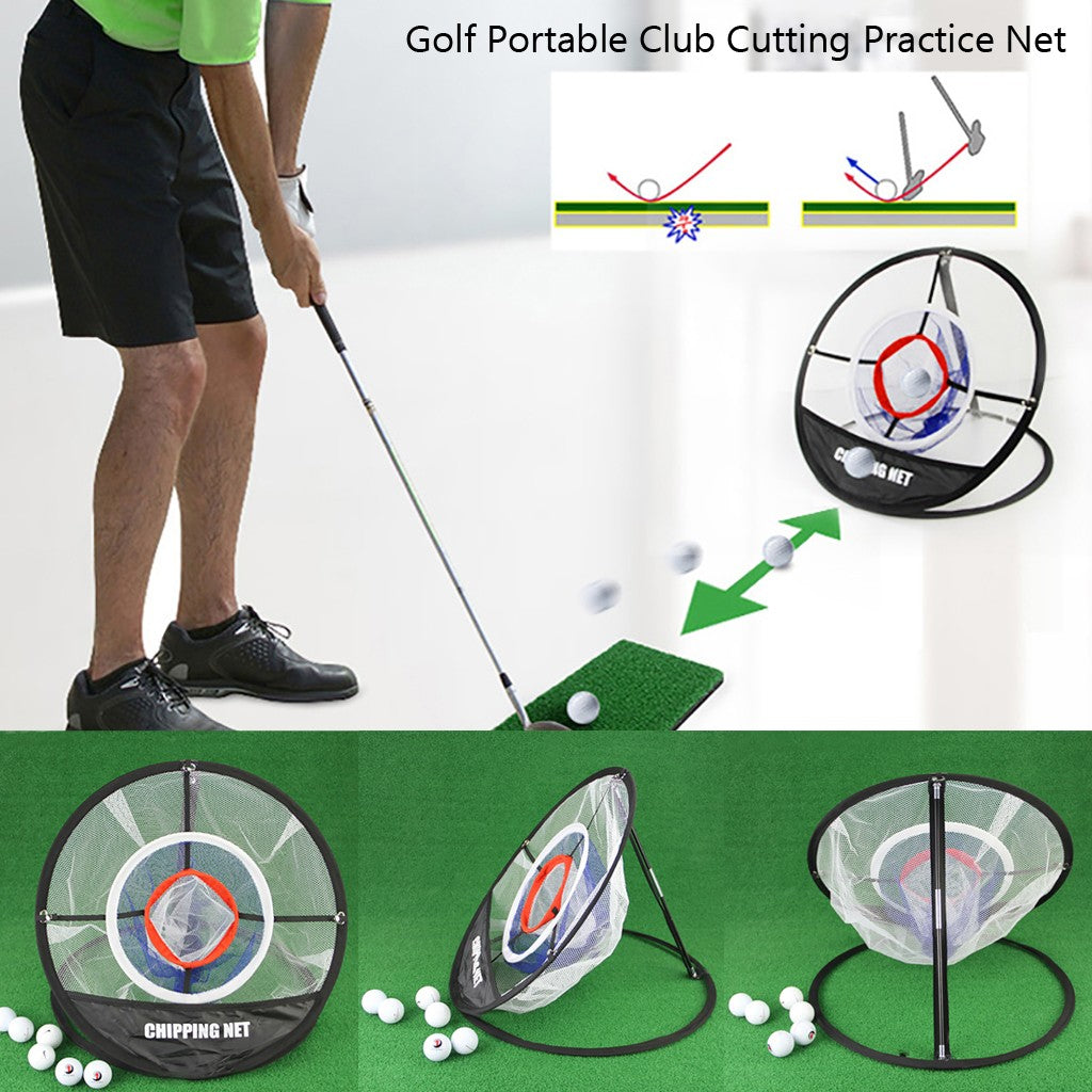 YOHOME Golf Portable Club Cutting Practice Net Available Indoor and Outdoor