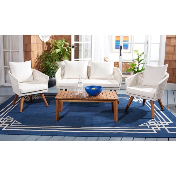 SAFAVIEH Outdoor Velso 4 Pc Living Set