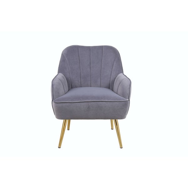 Modern Mid Century Chair velvet Sherpa Armchair