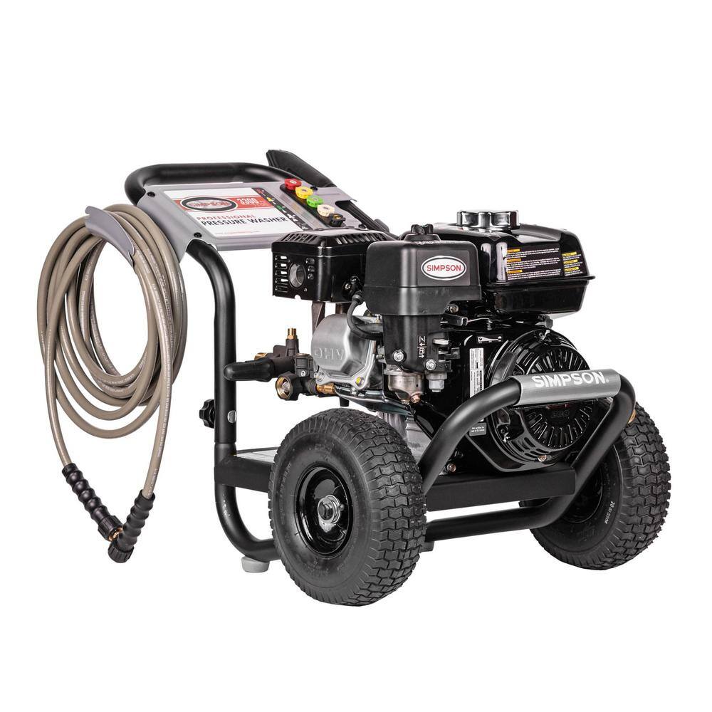 SIMPSON PowerShot 3300 PSI 2.5 GPM Gas Cold Water Professional Pressure Washer with HONDA GX200 Engine PS3228-S