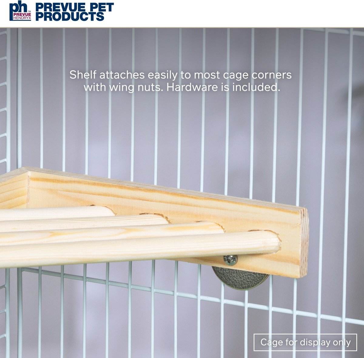 Prevue Pet Products Wood Corner Bird Cage Shelf