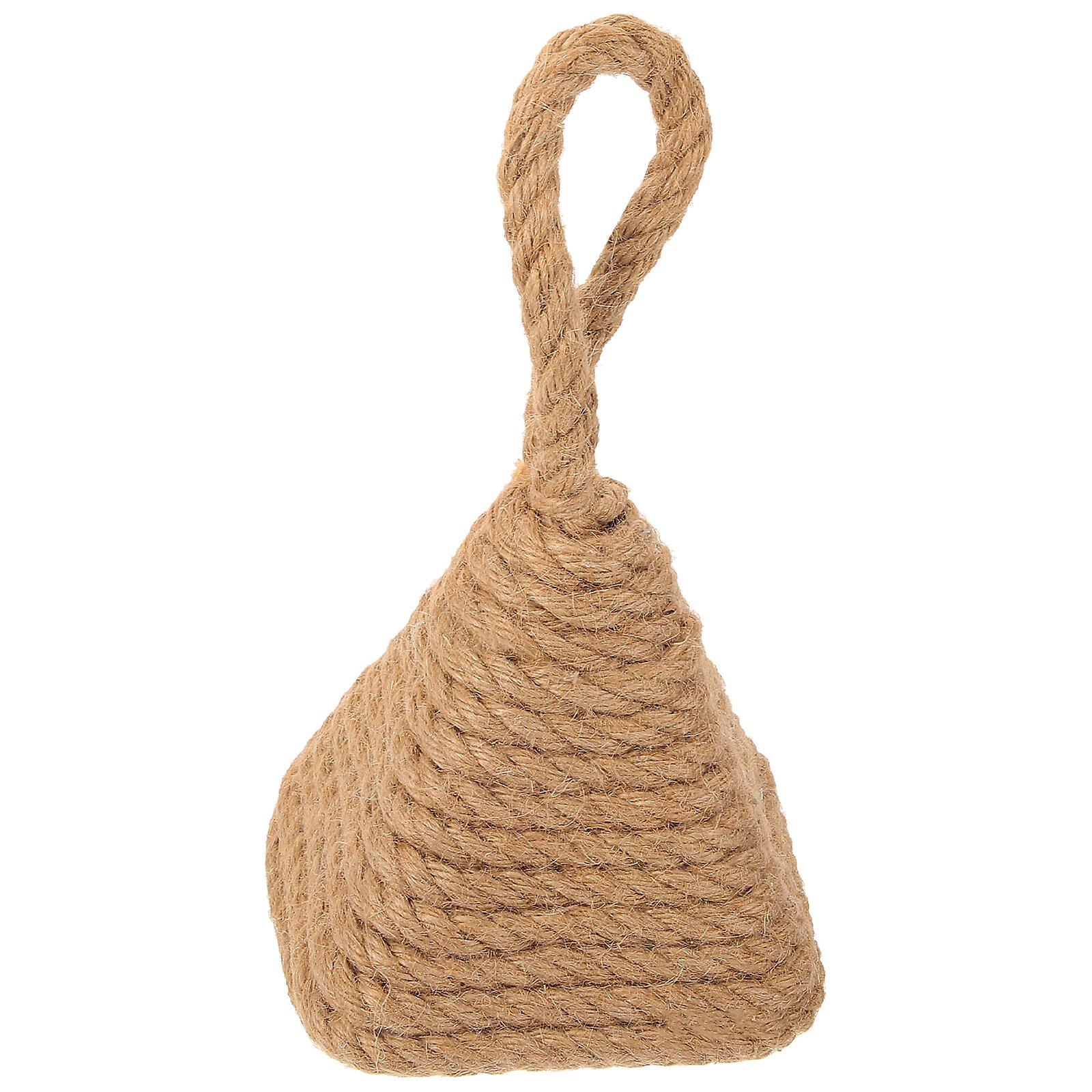 Decorative Door Stop Cotton Linen Woven Ball Door Stopper Door Anti-collision Ball Unique Door Stop