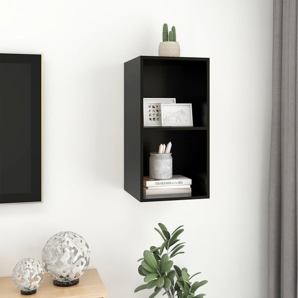 Wall-mounted TV Cabinet Black 14.6