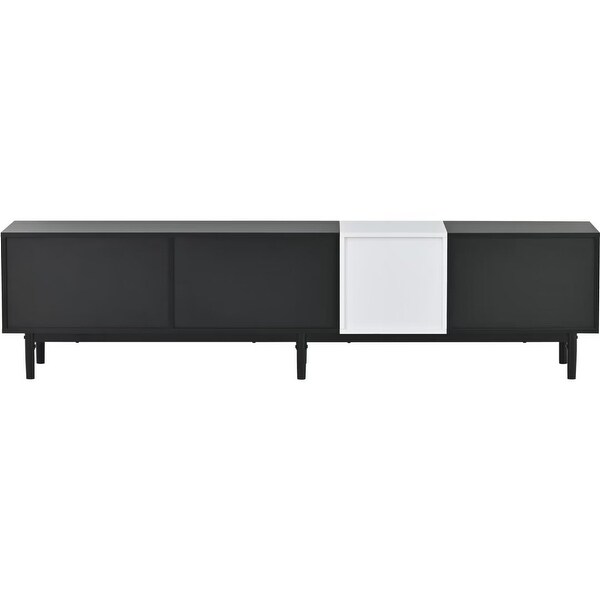 TV Stand for 80'' TV with 3 Doors，Entertainment Center - 83 inches