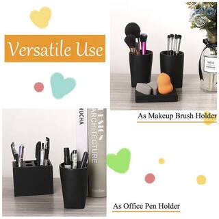 Dracelo 5-Piece Bathroom Accessory Set with Dispenser Pump Toothbrush Holder 2 Tumblers Dish in Black B07VXVBDS1