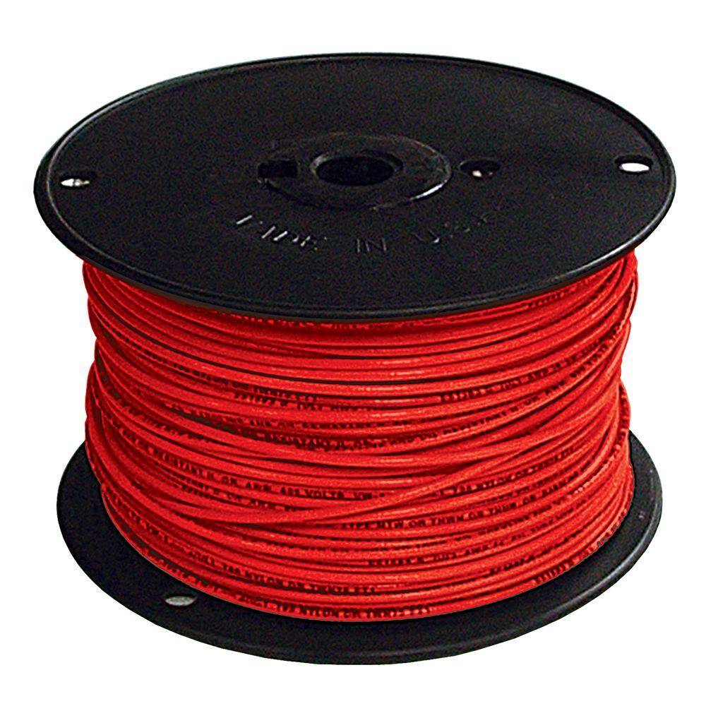 Southwire 500 ft. 4 Red Stranded CU SIMpull THHN Wire 20498201