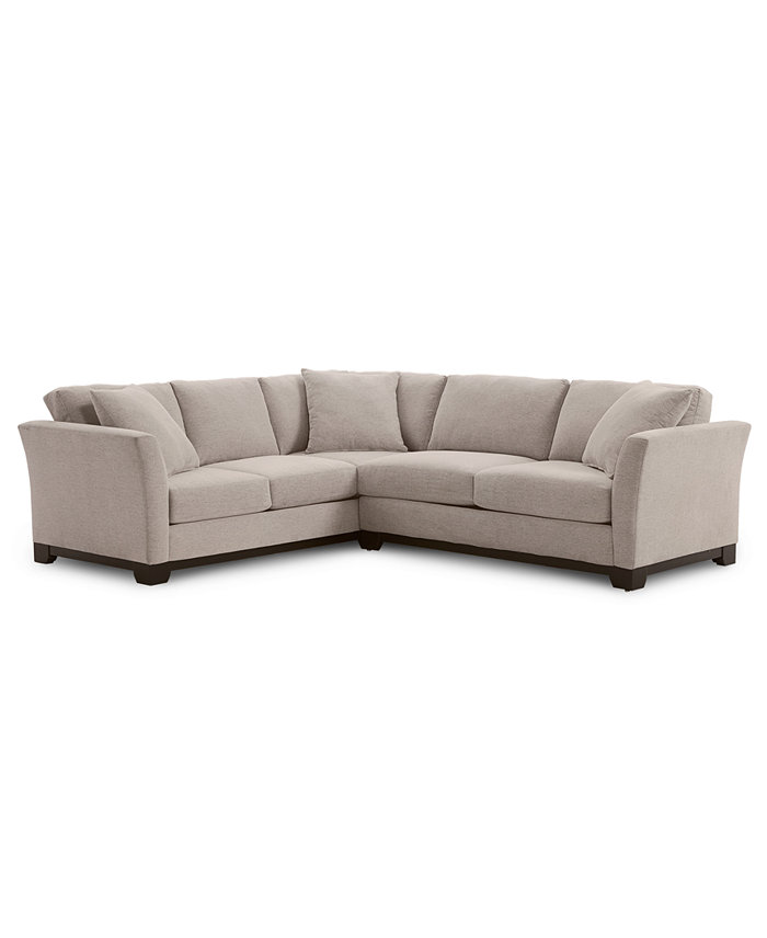 Furniture Elliot II 108 Fabric 2-Pc. Apartment Sectional Sofa