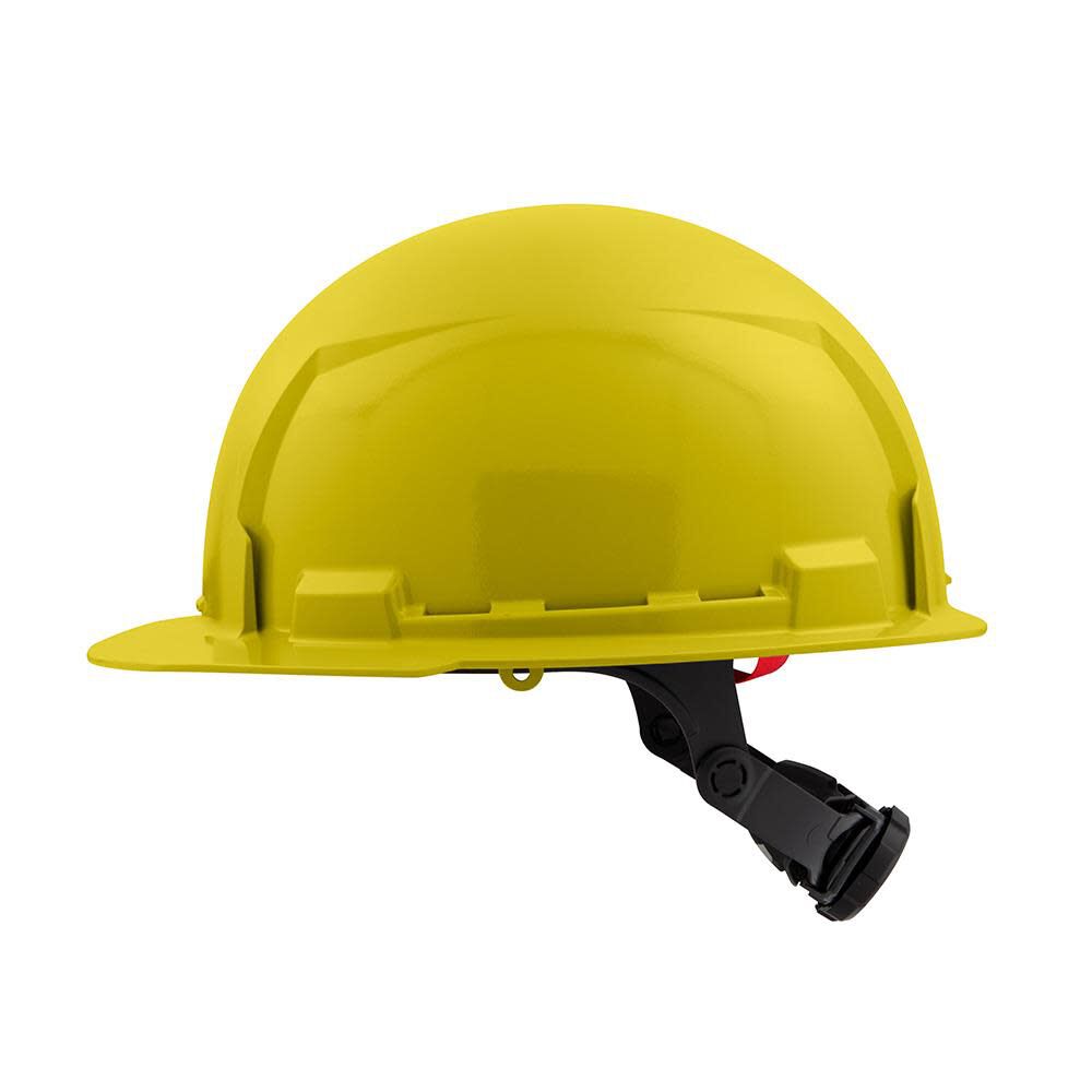 Milwaukee Yellow Front Brim Hard Hat with 6pt Ratcheting Suspension Type 1 Class E 48-73-1122 from Milwaukee