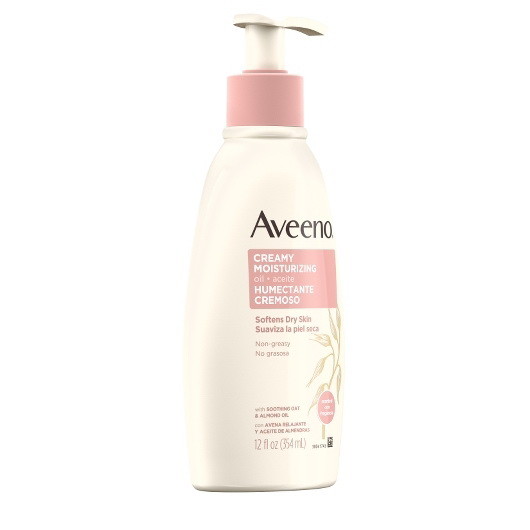 Aveeno Creamy Moisture Oil  12 Fluid Ounces  4 per...