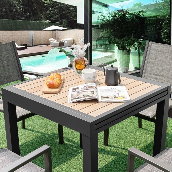 31.563 Inches Extendable Patio Table for 46 People