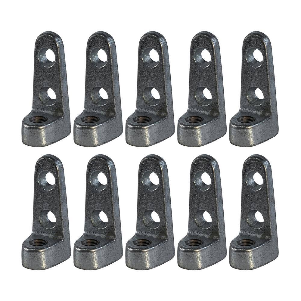 The Plumber's Choice Side Beam Rod Connector in Malleable Iron in for 12 in. Threaded Rod (10-Pack) 12CNSBPL-10