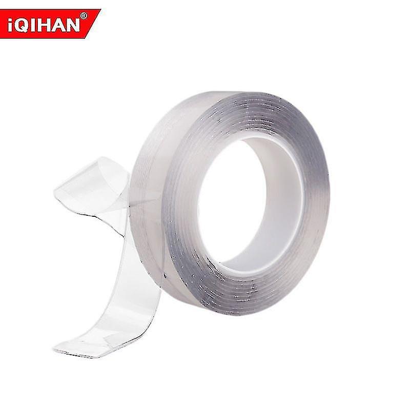 2pcs 8m Nano Double Sided Tape Heavy Duty， Transparent Reusable Nano Adhesive Tape， Washable Tracele