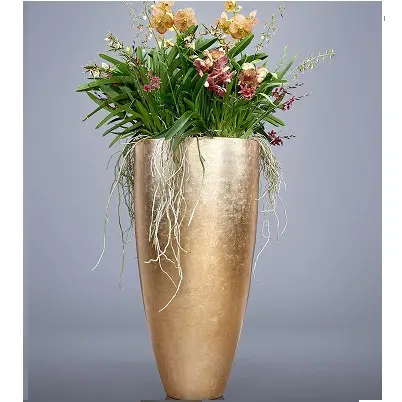 Best Design Long Standing Decorative Pots for Garden Metal Planter Home Indoor Garden Usage Metal Planter