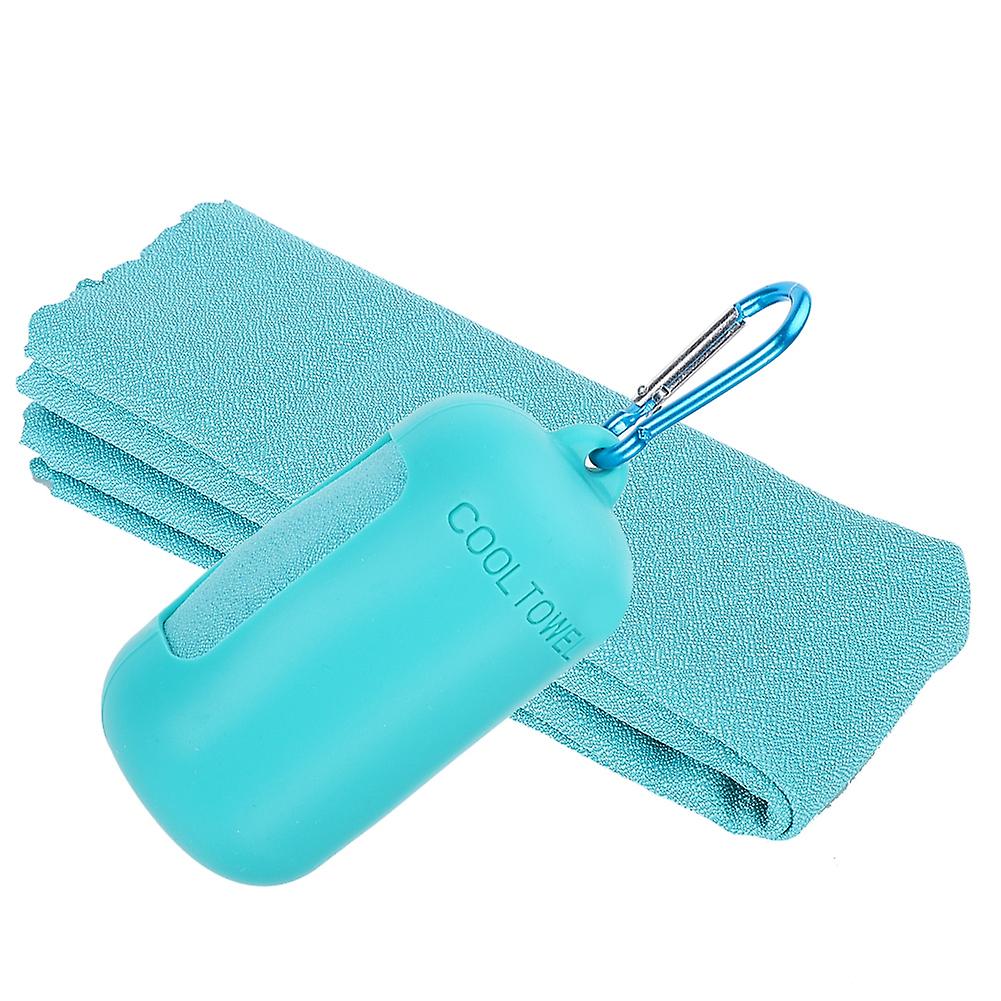 Portable Microfiber Quickdrying Travel Sports Cooling Shower Towel For Outdoor Campingblue