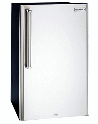 Fire Magic 20 Refrigerator W/ Stainless Steel Rounded Edge Premium Door