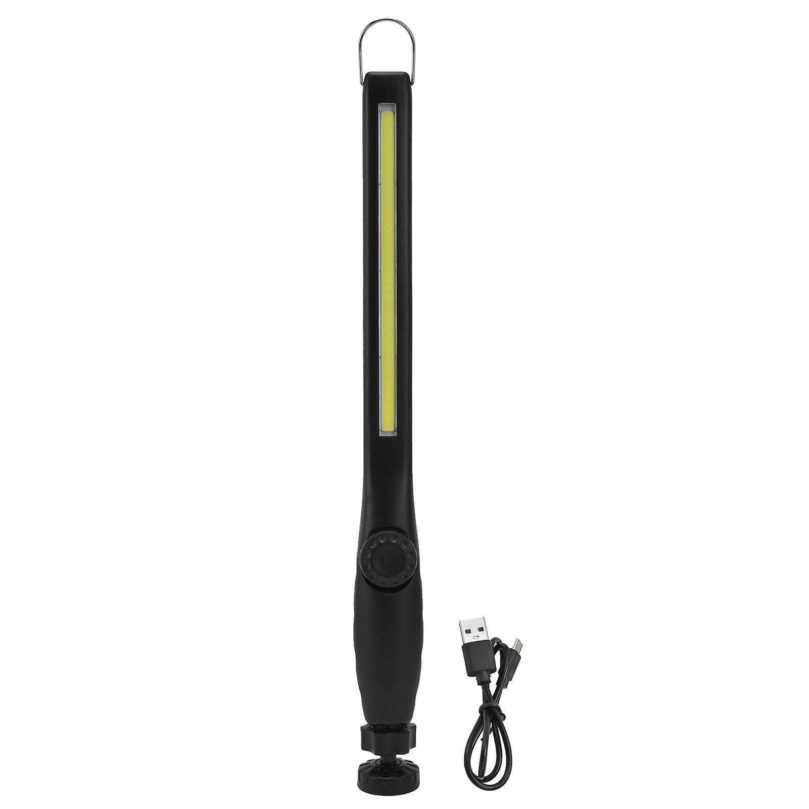 Stepless Dimming Inspection Lamp Portable With Hook And Magnet Cob Rechargeable Long Strip Work Light Emergency Lighting