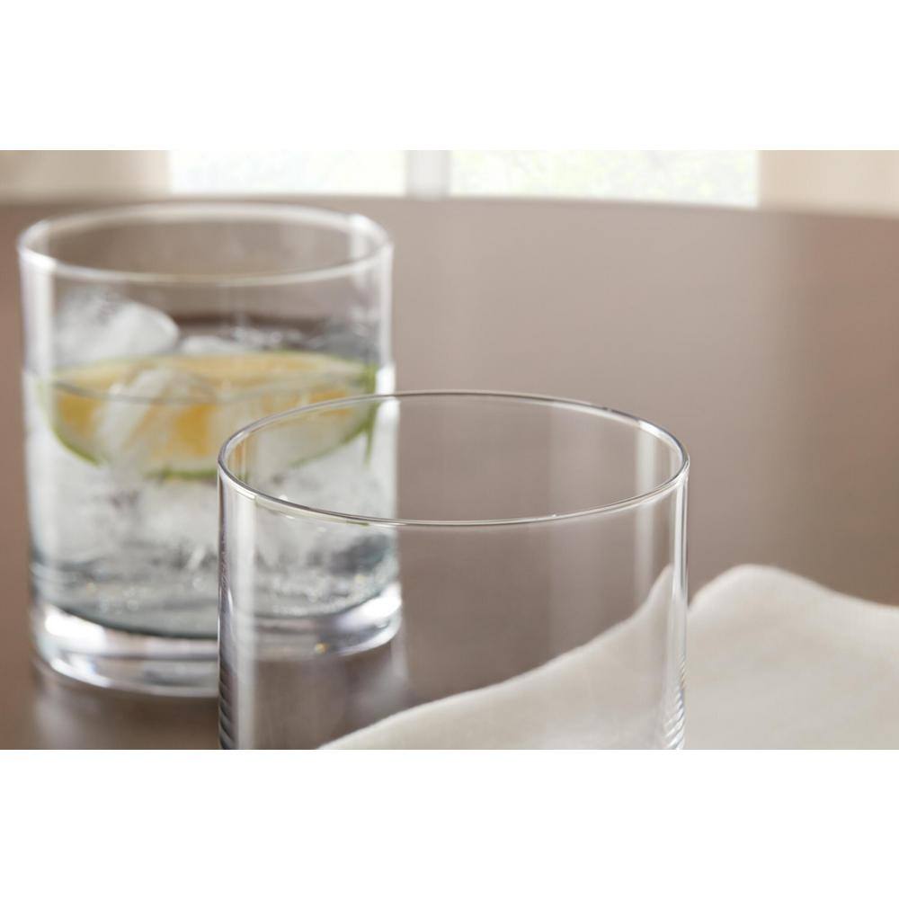 Home Decorators Collection Skylar 12.4 oz. Charcoal Gray Ombre Double Old-Fashioned Glasses (Set of 4) DHA09660Charcoal