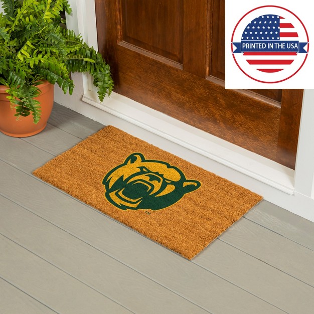 Evergreenncaabaylor Bears Logo Natural Coir 28 X 16 Inches Indoor Outdoor Doormat