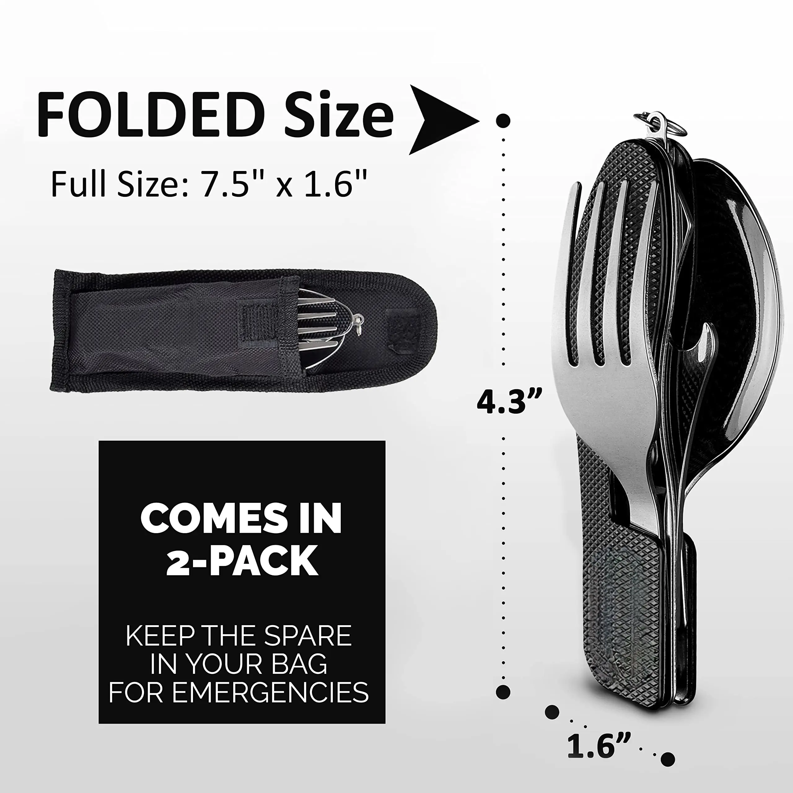 Four In One Foldable Outdoor Tableware Combination Set Compact And Portable Long Service Life Suitable For Camping And Hiking