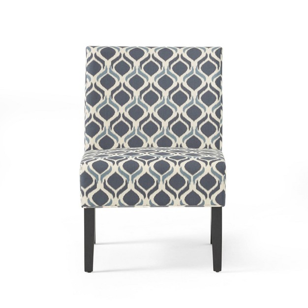 Saloon Fabric Print Accent Chair Christopher Knight Home