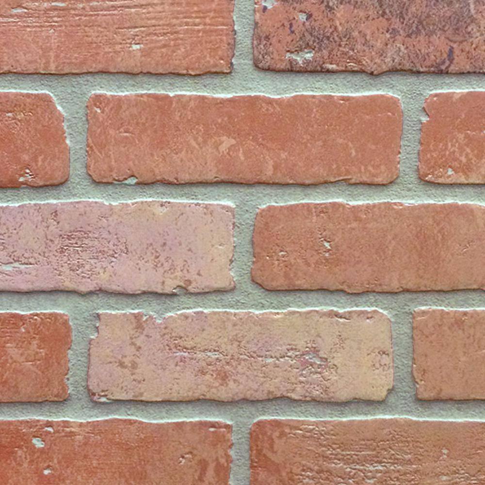 14 in. x 48 in. x 96 in. HDF Kingston Brick Panel KINGSTON