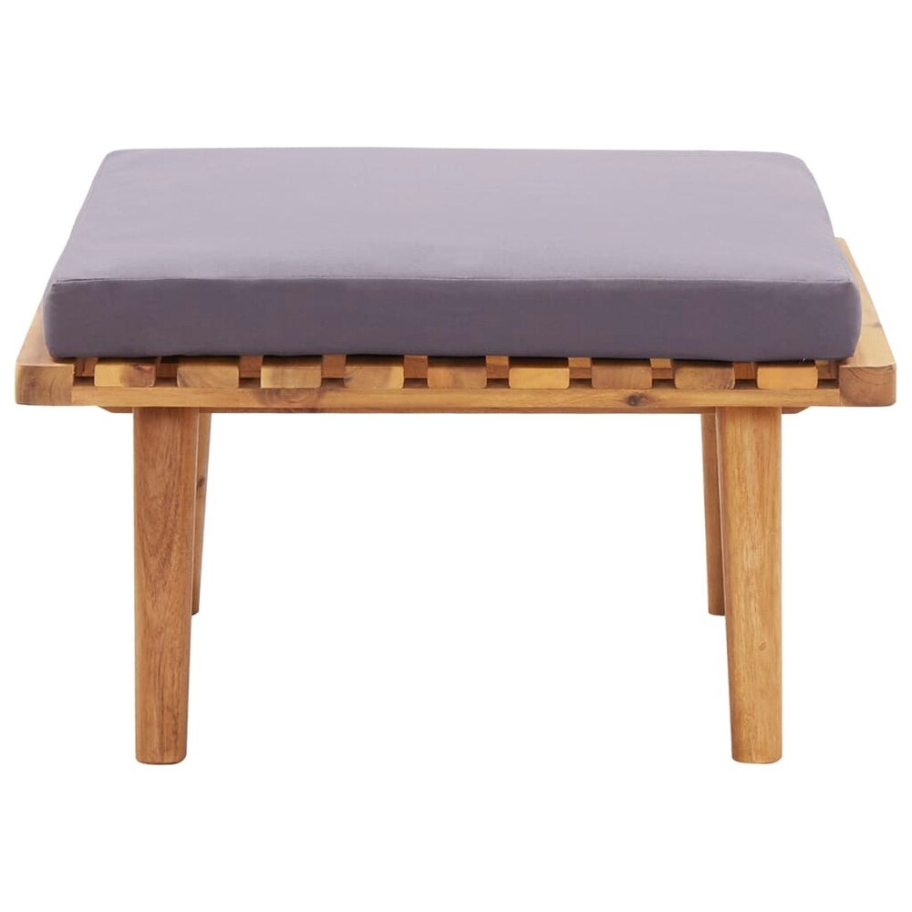 vidaXL Patio Footstool with Cushion 23.6\