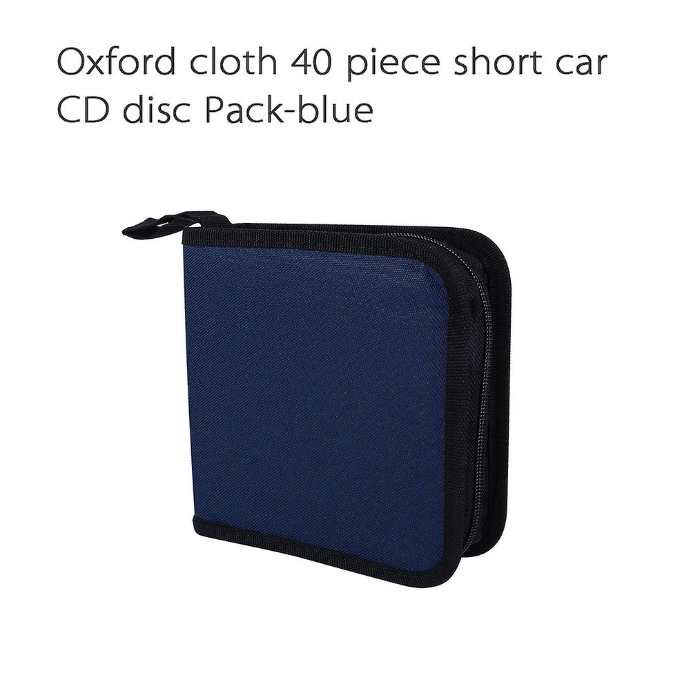 Protable Oxford Cloth 40 Disc Cd Dvd Holder Dj Storage Zipper Case Organizer Bag