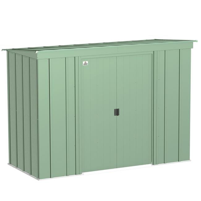 Arrow CLP84SG 8 x 4 ft. Classic Steel Storage Shed&#44; Sage Green