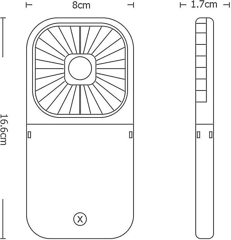 Portable Neck Fan， Multifunctional Abs Mini Neck Hanging Fan， Portable Usb Charging Handheld Table F