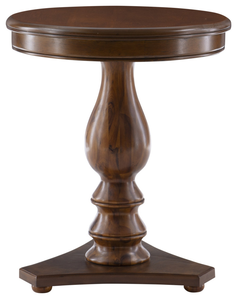 Stanton Accent Side Table  Hazelnut   Traditional   Side Tables And End Tables   by VirVentures  Houzz