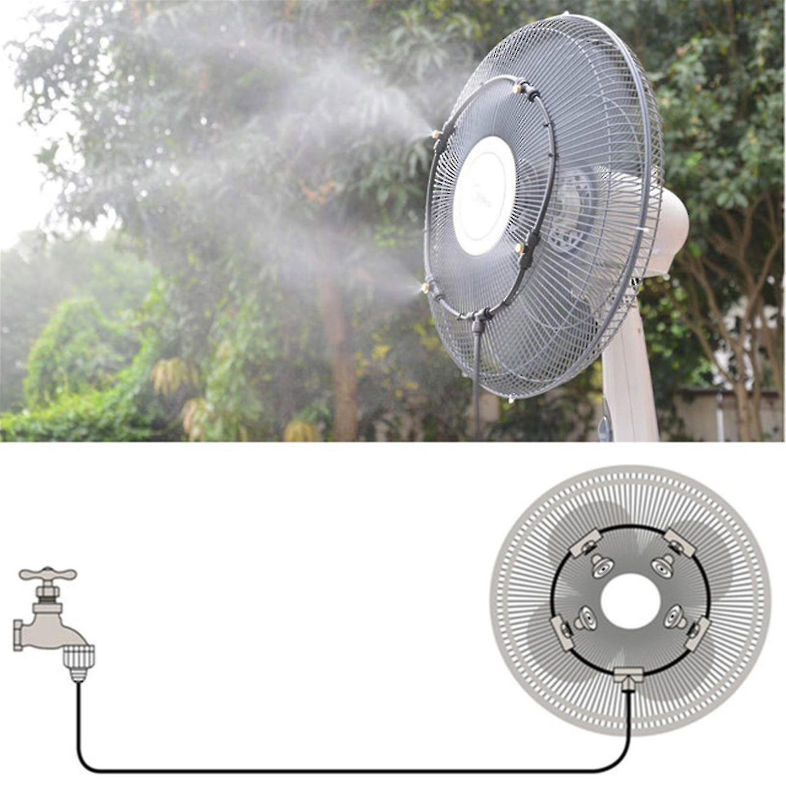 Qazx Outdoor Misting Fan Cooler Water Cooling Patio Mist Garden 12-16inch Asdf(14inch Christmas