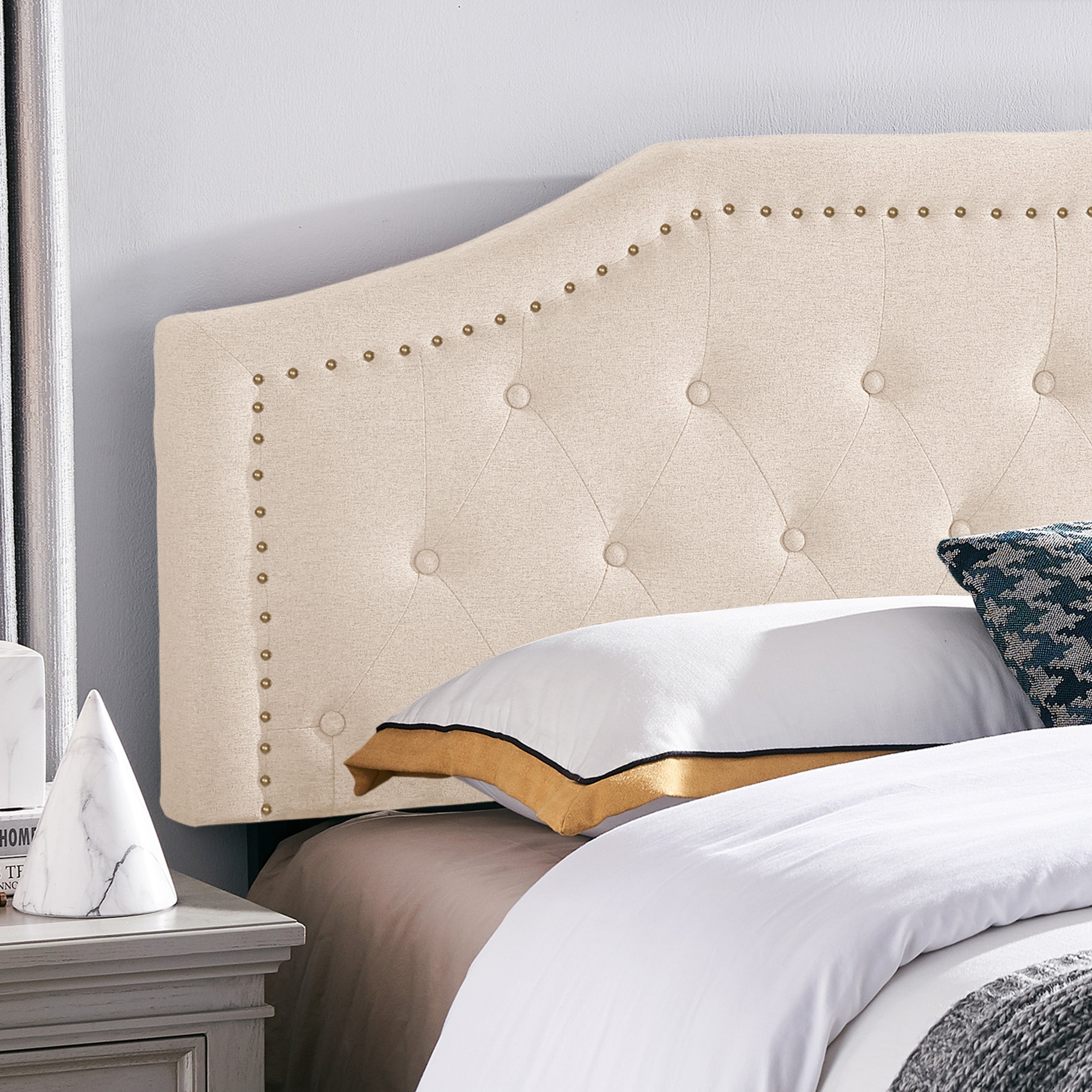 Renee Contemporary Upholstered Headboard