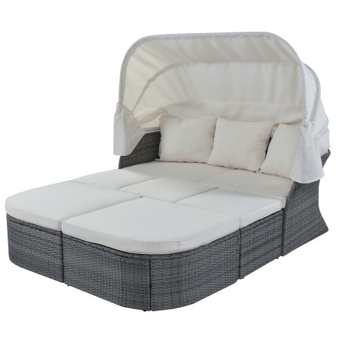 U_Style Outdoor Patio Furniture Set Daybed Sunbed ...