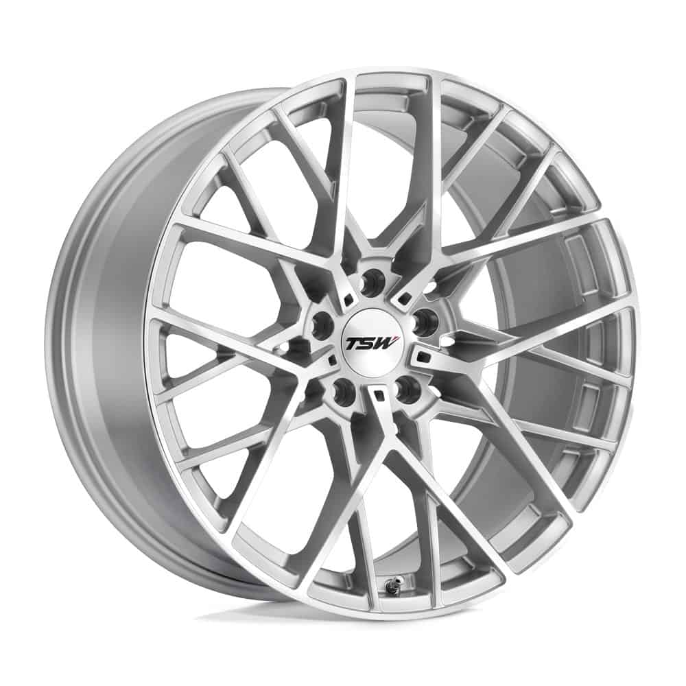 TSW TWSEB 18X8.5 5X112 SLV MIR FACE 32MM