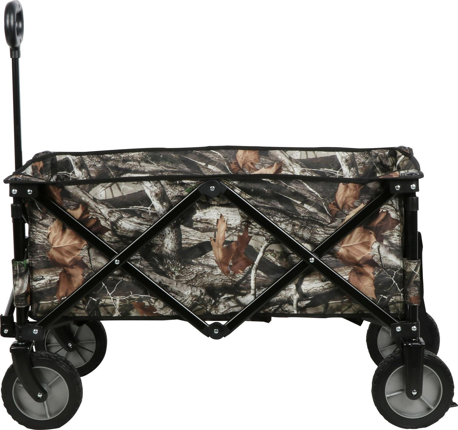 Ozark Trail Quad-Folding Wagon with Telescoping Handle， Camo