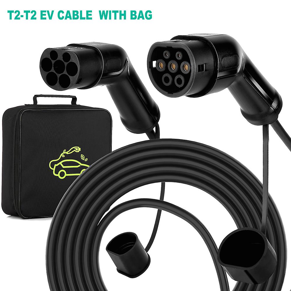 Born Pretty Electric Car Charging Cable Type 2 To Type 2 1 Phase For Charging Station 220-250v 16a 32a 7.2kw 5m Cord With Storage Bag