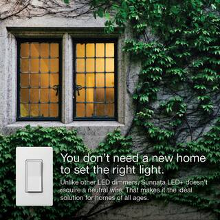 Lutron Sunnata Touch Dimmer Switch for LED Incandescent and Halogen 150-Watt LEDSingle-Pole White (STCL-153PH-WH) STCL-153PH-WH