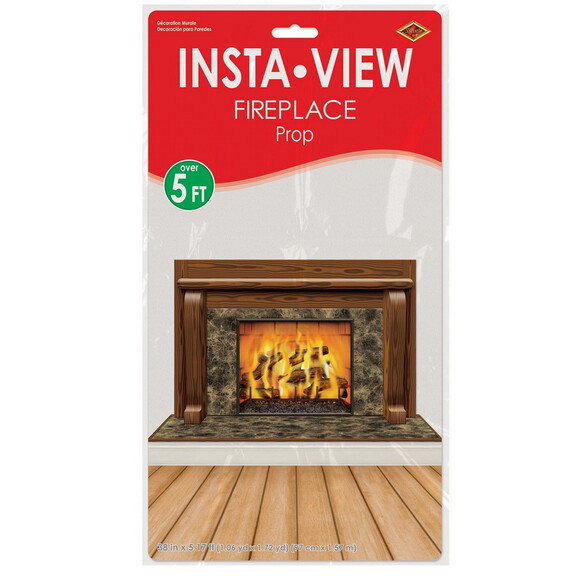 Beistle 20193 Fireplace Insta View  creates a scen...